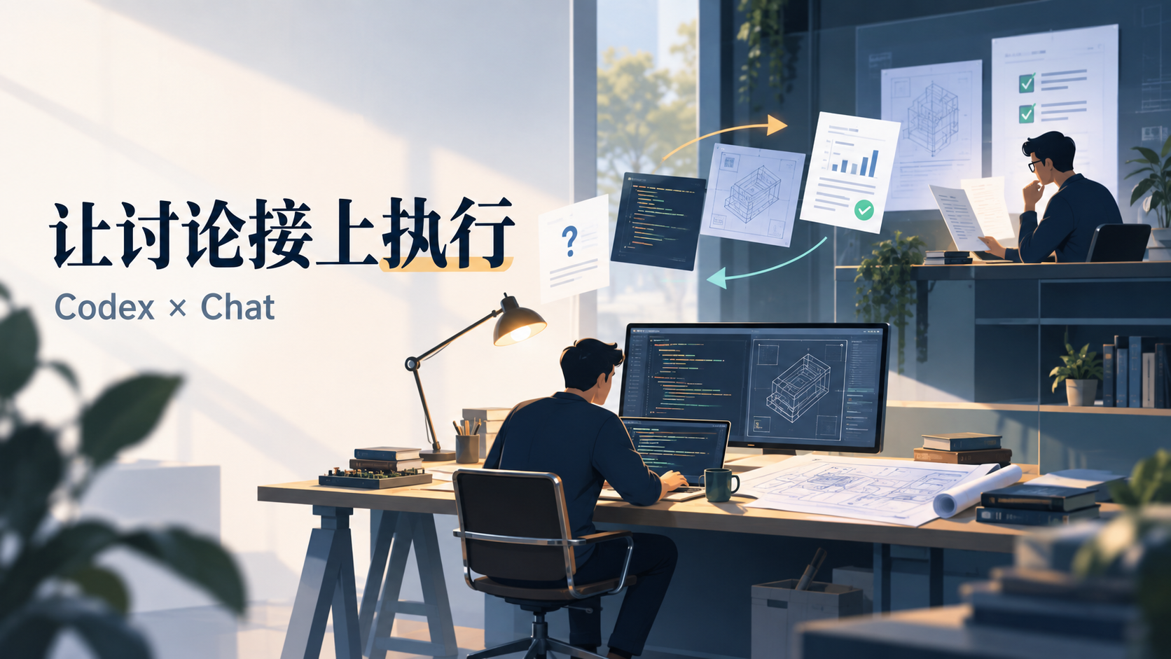 这款skill，可以让Work/Codex调用Chat聊天功能参与推理并共同推进我们下达的任务的封面
